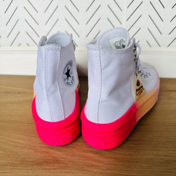 ❤️Converse Chuck Taylor All Star Move Platform Ombre Kids Shoes Sz 5.5 A07372C❤️ - Picture 13 of 13